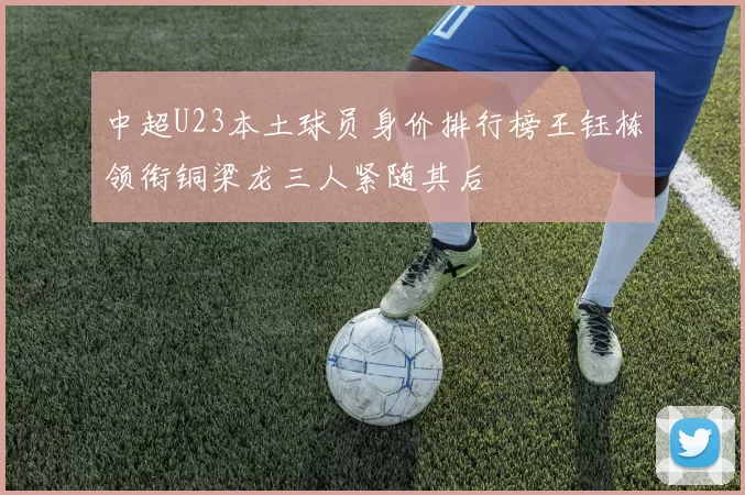 中超U23本土球员身价排行榜王钰栋领衔铜梁龙三人紧随其后